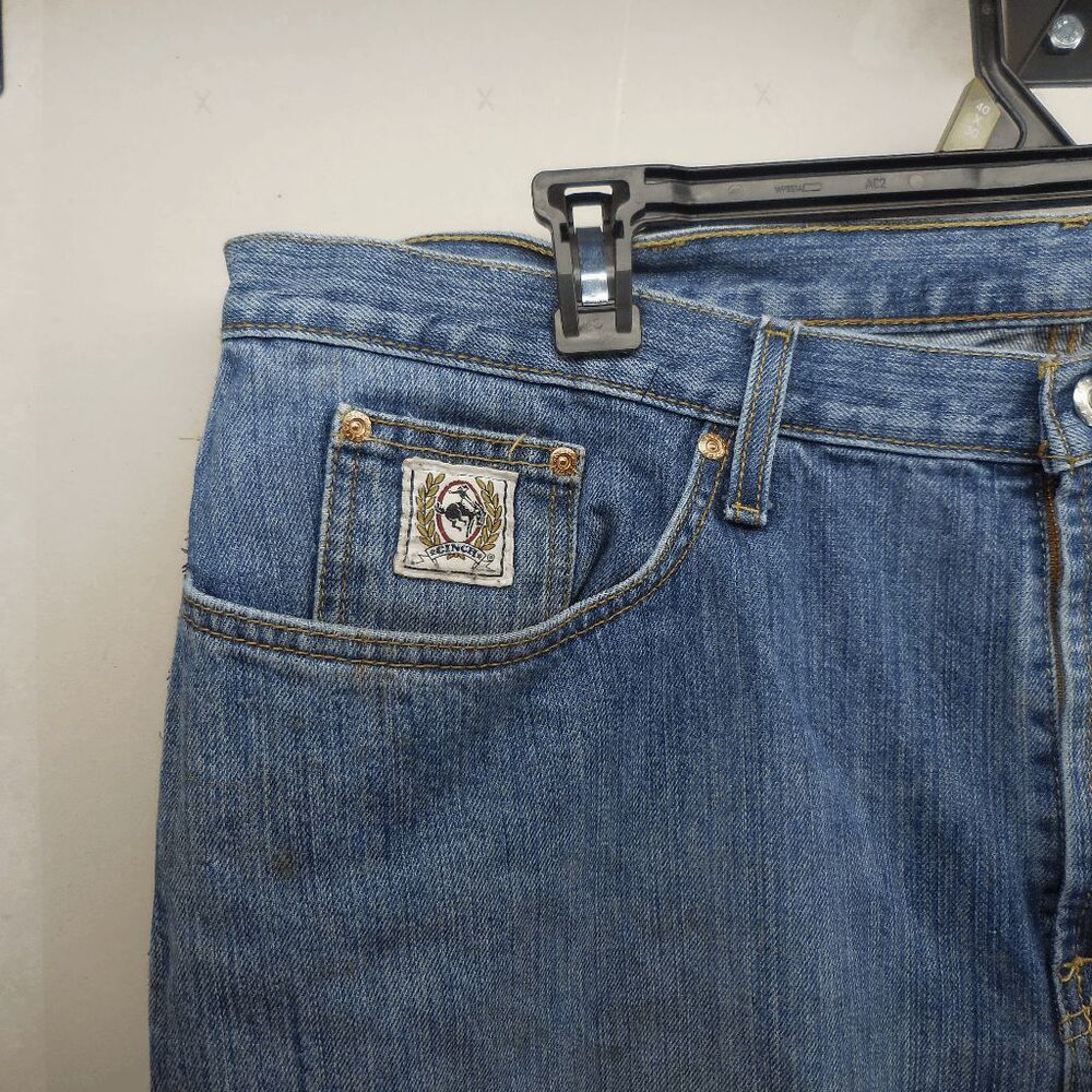 Cinch White Label Jeans Mens Relaxed‎ Bootcut Jeans 42x37 Mechanic Stained Big